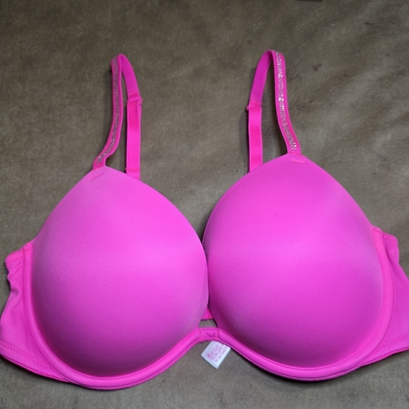 Victoria Secret PINK Bling Wear Everywhere Super Push Up Bra Size 36C - Picture 4 of 11